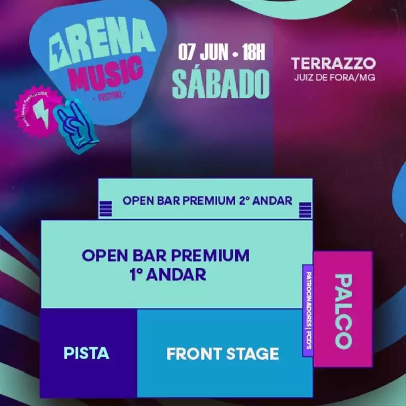 Arena Music Festival Juiz de Fora - mapa